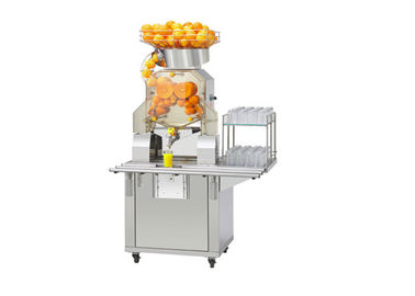 독립 구조로 서있는 한세트 밀감속 주황색 과즙 슈퍼마켓을 위한 상업적인 오렌지 주스 기계