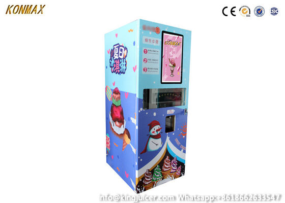 캐쉬 카드 결제와 70g/Cup 원격 조작인 소프트아이스크림 자동 판매기